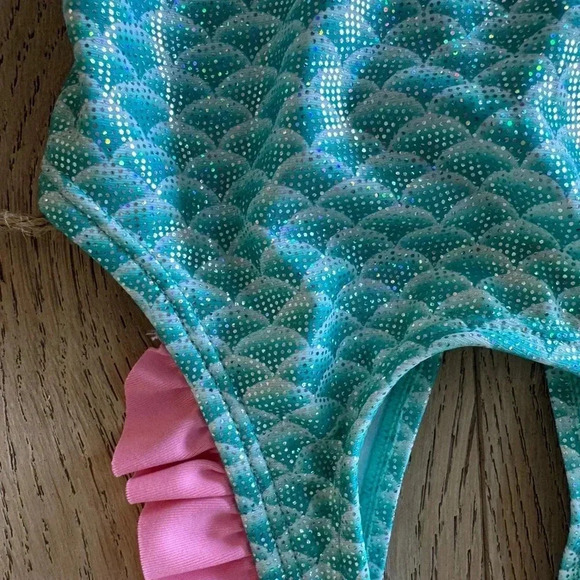 Sweet Pineapple Mermaid One Piece Swimsuit Size 18months - Picture 2 of 4